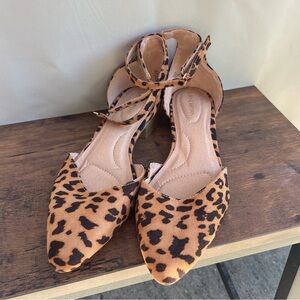 Lane Bryant Dream Cloud Two-Piece Ankle Strap Flat Women's 9 WIDE